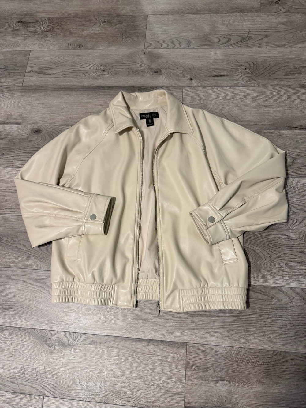 Cream Pleather Jacket!